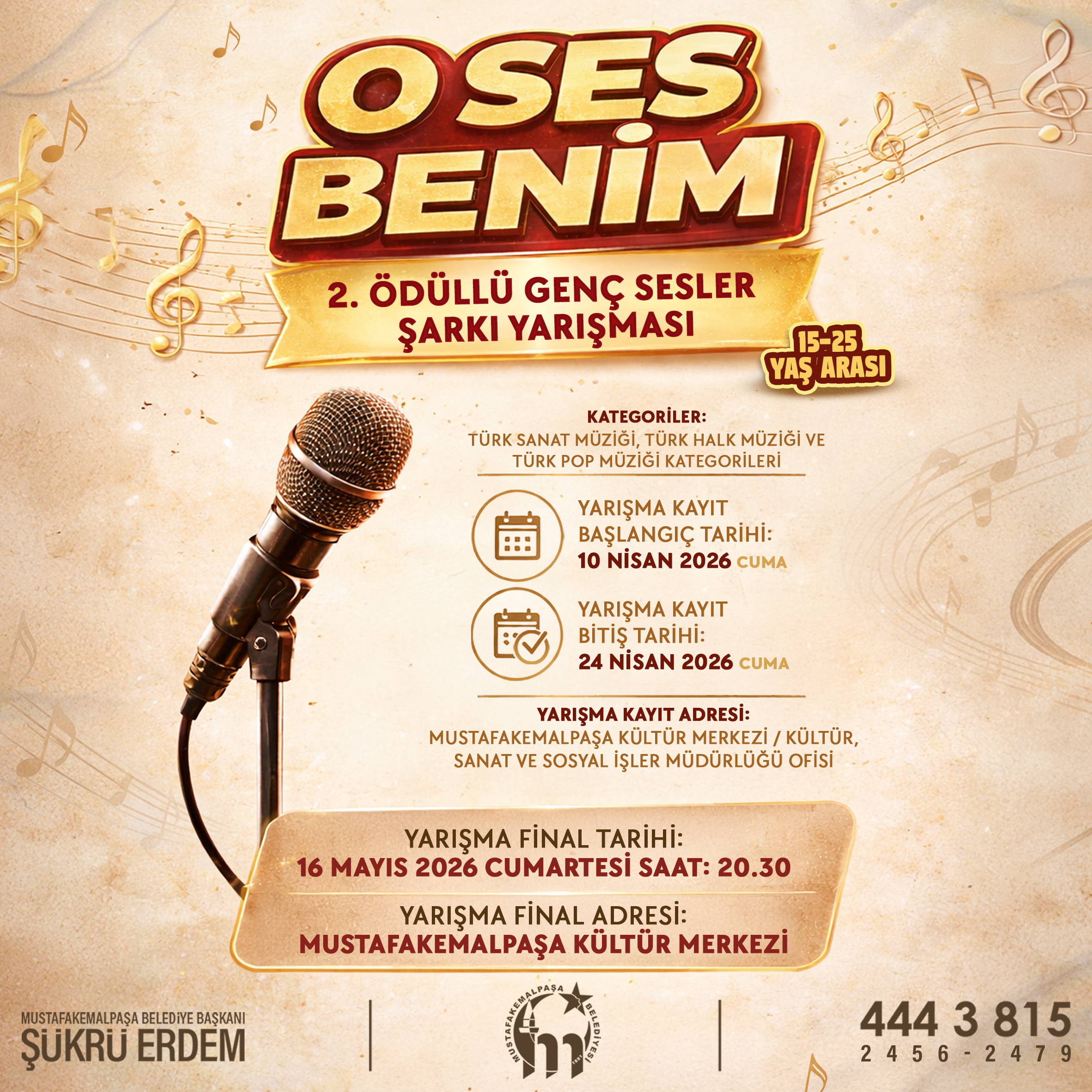 Mustafakemalpaşa’da “O Ses Benim” heyecanı başlıyor