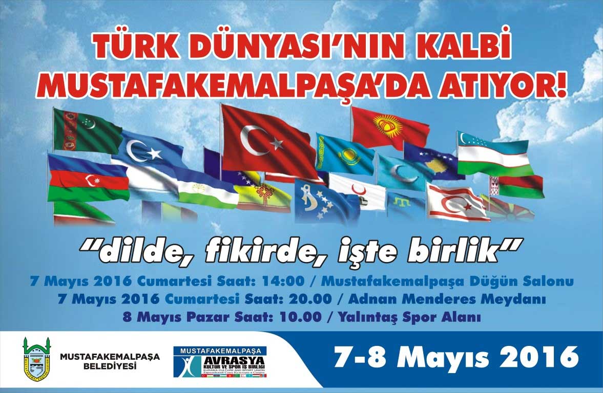 Türk Dünyası Mustafakemalpaşa’da buluşuyor
