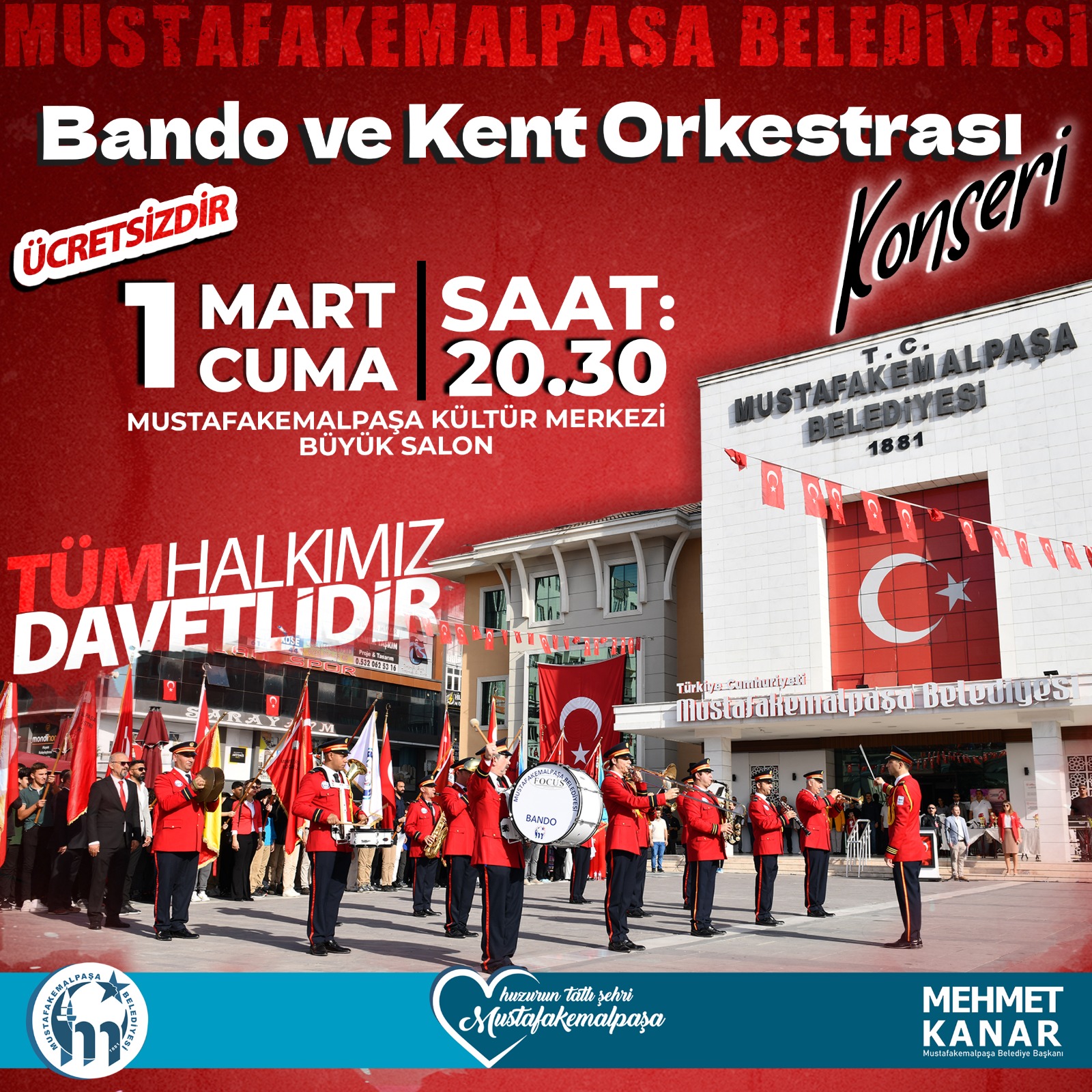 Mustafakemalpaşa Belediyesi Bando ve Kent Orkestrası Konseri