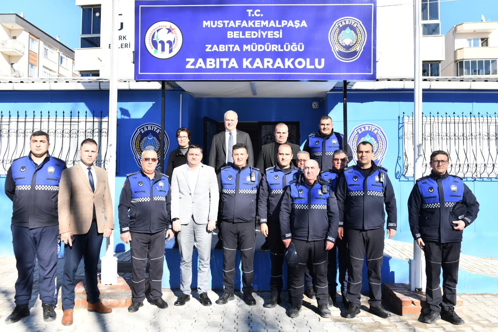 BAŞKAN ŞÜKRÜ ERDEM’DEN YENİ ZABITA KARAKOLUNA ZİYARET