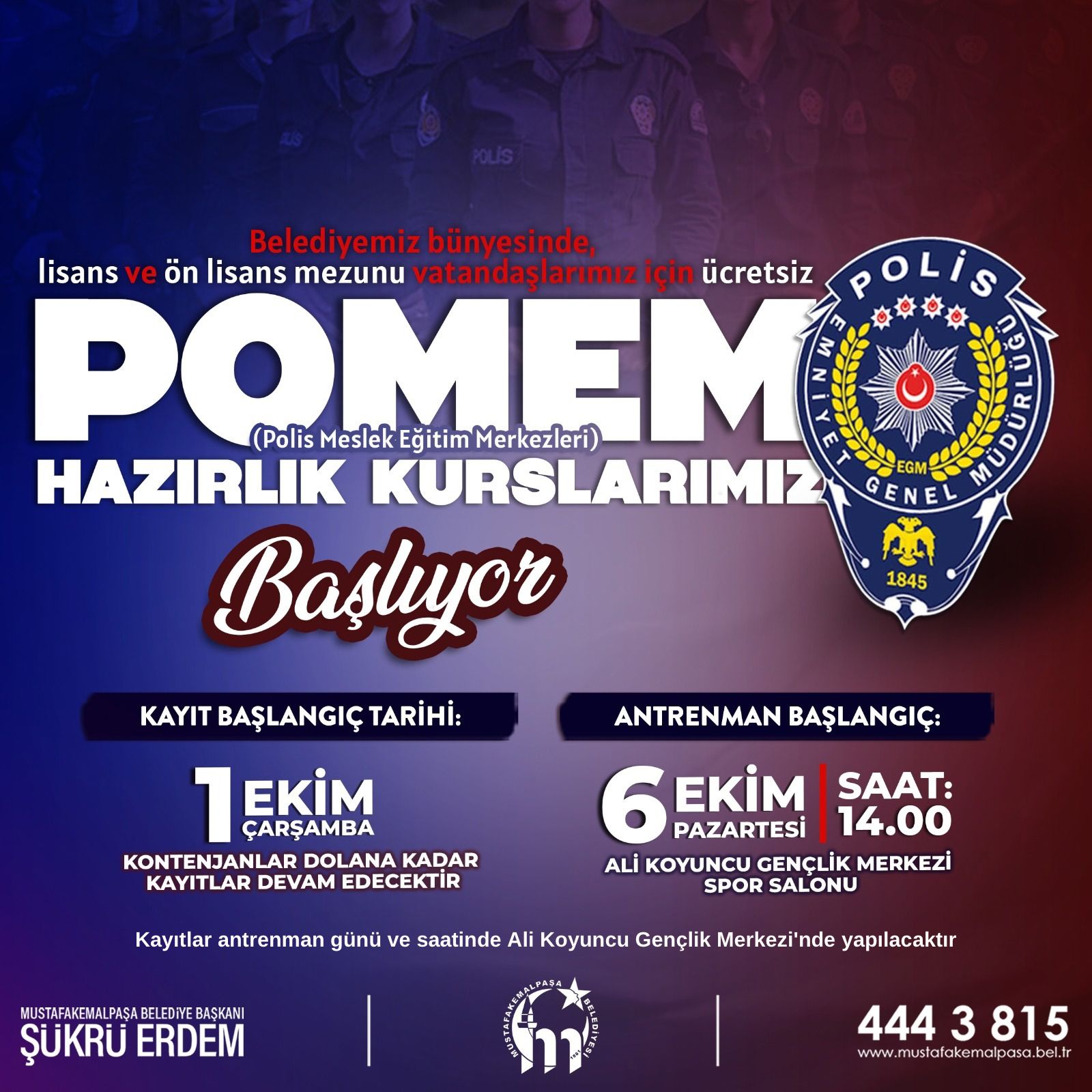 Pomem Hazırlık Kurslarımız Başlıyor 