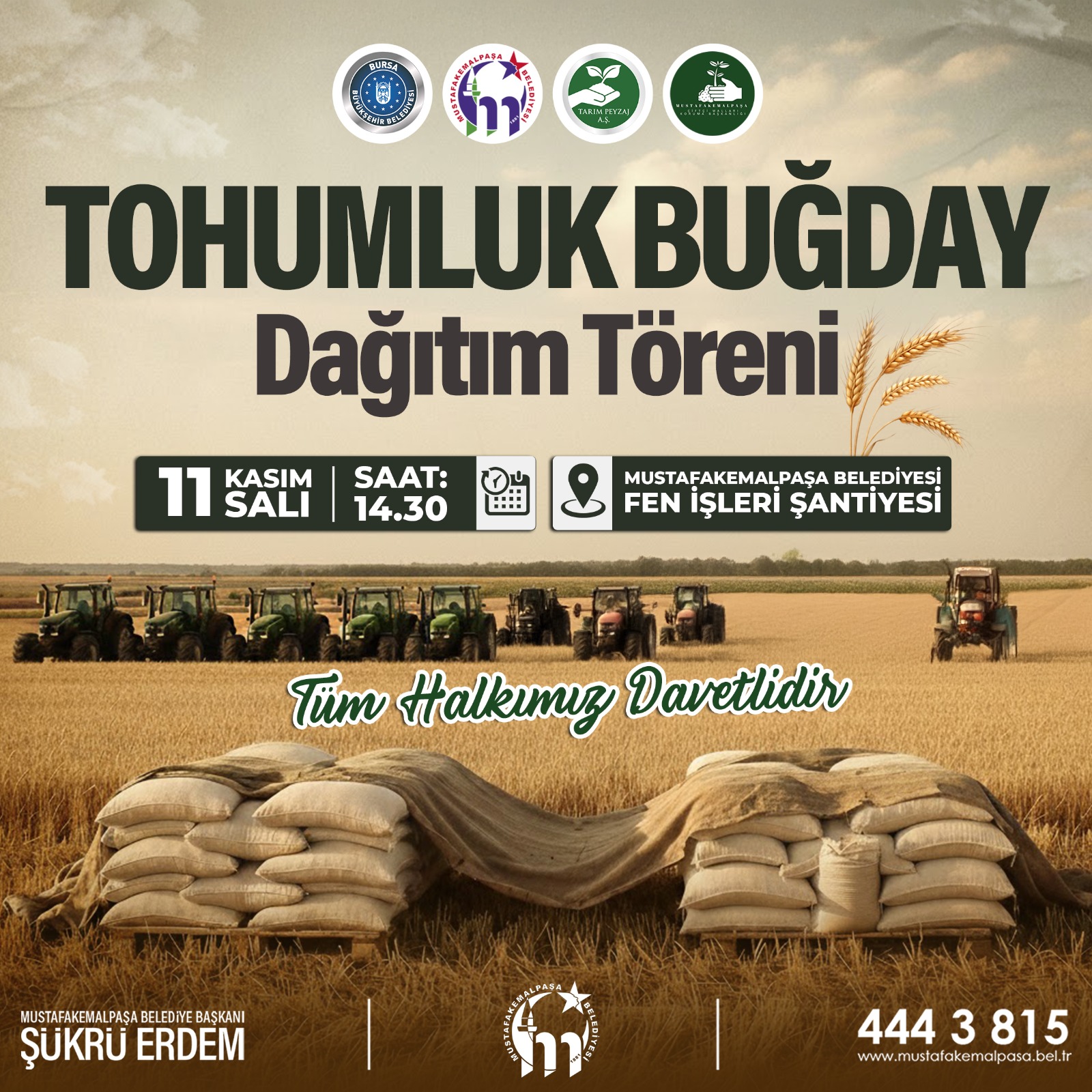 Tohumluk Buğday Dağıtım Töreni