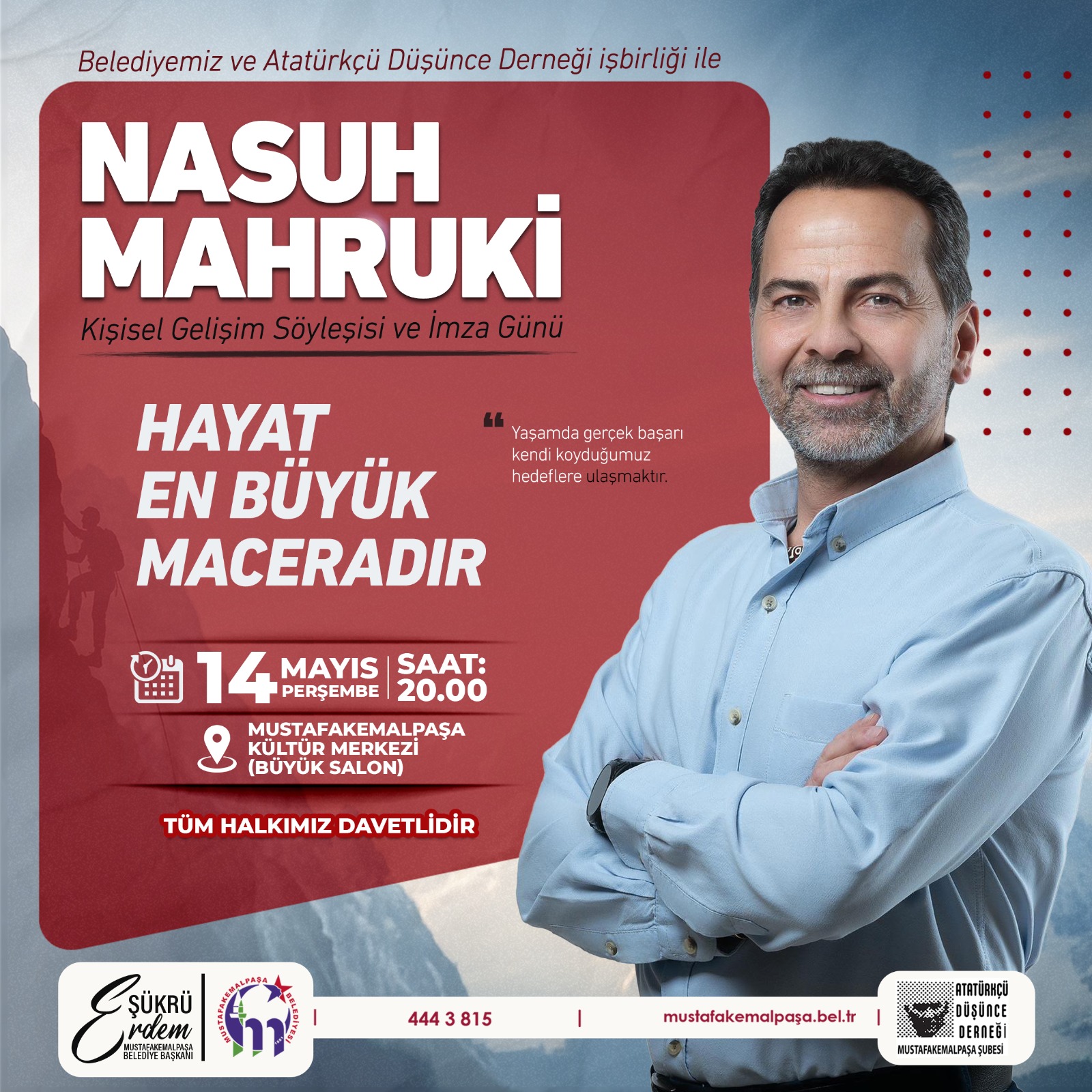 NASUH MAHRUKİ KİŞİSEL GELİŞİM SÖYLEŞİSİ VE İMZA GÜNÜ